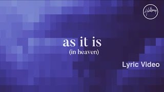 As It Is In Heaven Lyric Video  Hillsong Worship [upl. by Anauqcaj]