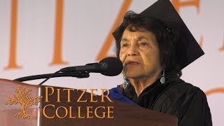 Dolores Huerta  2018 Pitzer College Commencement Keynote  May 12 2018 [upl. by Nellac463]