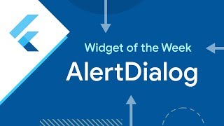 AlertDialog Flutter Widget of the Week [upl. by Ariaet]