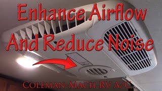 Quiet and Enhance Airflow On Your RV AC  Coleman Mach [upl. by Ahseinar879]