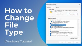 How to Change File Type in Windows 11  Change File Extension Full Tutorial [upl. by Nelhsa864]