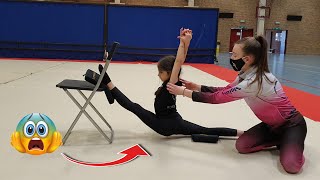 JE DONNE MON PREMIER COURS DE GYMNASTIQUE RYTHMIQUE I TEACH MY FIRST RHYTMIC GYMNASTICS CLASS [upl. by Petrick233]