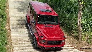 Taking the GClass for a SWIM EXTREME Off Road GCLASS Driving Swimming Stair Drive Mud Water G500 [upl. by Eatnoj801]