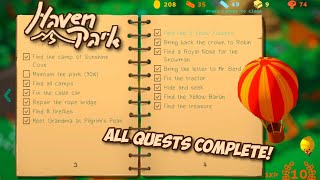 Haven Park  ALL QUESTS COMPLETE Trailer [upl. by Archaimbaud]