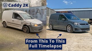 VW Caddy 2k DIY Restoration Full Timelapse  4 Months in 18 Mins  Volkswagen [upl. by Ofelia]