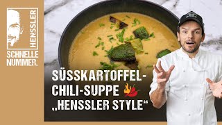 Schnelles SüßkartoffelChiliSuppe „Henssler Style“ Rezept von Steffen Henssler [upl. by Lebana]