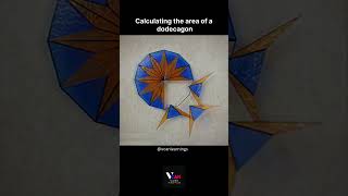 Learn how to calculate the area of a dodecagon 12sided polygon with a simple formula 📐✨ vcan [upl. by Secor]