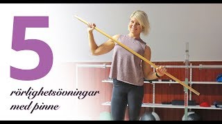 Rörlighet med pinne – 5 övningar [upl. by Savinirs]