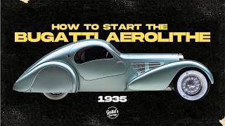 How to Start the 1935 Bugatti Aerolithe [upl. by Bergerac]