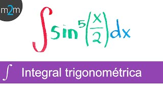 Integrales trigonométricas con potencia │ sen5 │ ej 4 [upl. by Aiuqcaj572]