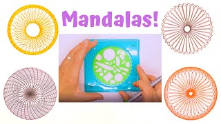 How to Create Amazing Mandalas With Spirograph  Spiral Art Drawing Kit for Kids [upl. by Leirvag382]