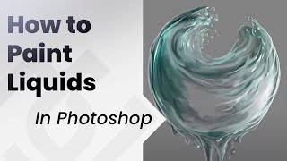 🌊How to Paint Liquid  water in photoshop 🥛 [upl. by Fowler]