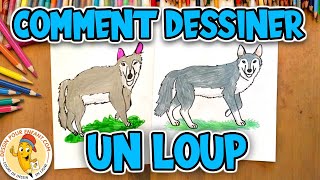 Comment dessiner un LOUP étape par étape  Dessin Pour Enfant [upl. by Nera]