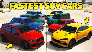 GTA 5 Online  Best Fully Upgraded SUV Cars  Fastest SUV Cars in GTA Online [upl. by Khosrow]