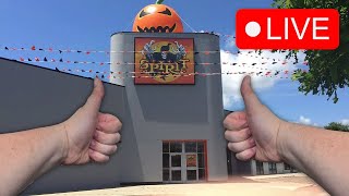 Arriving at Spirit Halloween Flagship store LIVE first person POV [upl. by Ashatan]