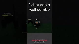 1 shot sonic wall combo roblox tsb thestrongestbattlegrounds shorts [upl. by Venuti136]