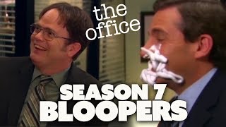 Season 7 Bloopers  The Office US  Comedy Bites [upl. by Zetnahs]