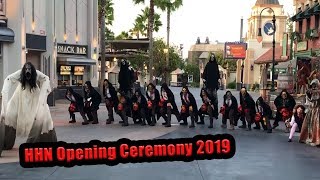 Front Row Halloween Horror Nights Opening Ceremony 2019 [upl. by Malha]