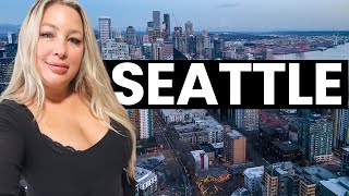 One Day in SEATTLE  Solo Travel Vlog [upl. by Atilal444]