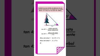 Cómo aplicar las razones trigonométricas para hallar la altura matemáticas trigonometría [upl. by Odicalp808]