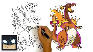 How To Draw Gigantamax Charizard  Pokemon Sword and Shield [upl. by Inami]