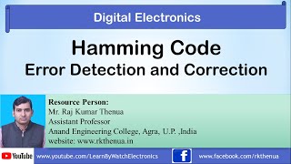 Error Detection and Correction using Hamming Code  HindiUrdu  Digital Electronics by RK THENUA [upl. by Ibot]