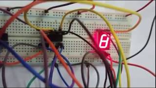 7 Segment Counter using 555 and IC 4026 [upl. by Bettye]