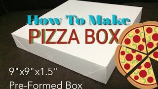 How To Make Pizza Box  Pizza Box Tutorial [upl. by Mcdougall]