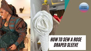 How to draft and sew a rose sleeve [upl. by Damara]