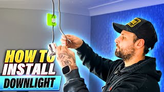 How To Install LED Downlights Ceiling Spotlights  Easy Step By Step DIY Guide [upl. by Moyra937]