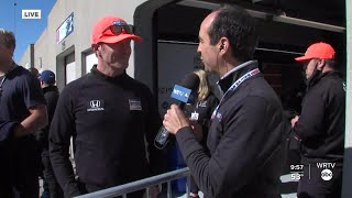 2021 Indianapolis 500 Brad Brown talks with Scott Dixon [upl. by Ehsrop]