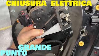 Sostituzione chiusura elettronica centralizzata Grande Punto Electronic central locking replacement [upl. by Ingham397]