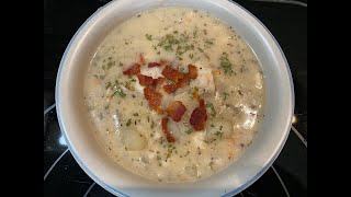 New England Fish Chowder Recipe  Haddock [upl. by Ahsilat873]