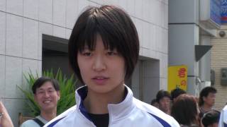 東レアローズ女子優勝パレード2010 木村沙織選手インタビュー [upl. by Spoor]