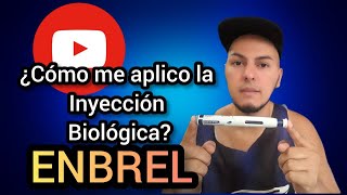 Como colocar la auto inyección Enbrel o Etanercept  Espondilitis Anquilosante [upl. by Ainerbas]