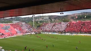 Perugia  Frosinone  Inno ed entrata in campo delle squadre [upl. by Petite7]