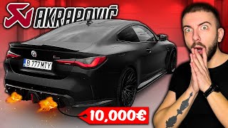 NOUA EVACUARE AKRAPOVIC DE 10000€  BMW M4 COMPETITION [upl. by Adrianna]