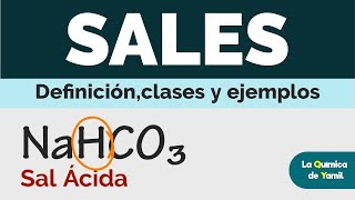 Clases de sales Sales neutras sales ácidas sales básicas y sales dobles [upl. by Aicila]