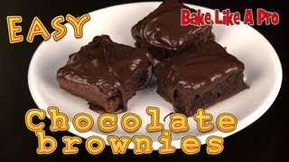 Easy Chocolate Brownies Recipe [upl. by Scoville]