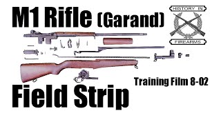 M1 Rifle Garand Field Strip TF 802 [upl. by Zzaj]