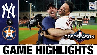 Jose Altuves walkoff HR sends Astros to World Series in Game 6  YankeesAstros MLB Highlights [upl. by Eatnoled]