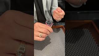 Rolex GMT Master II Black Red Coke Bezel Steel Watch 16710 Review  SwissWatchExpo [upl. by Corney]