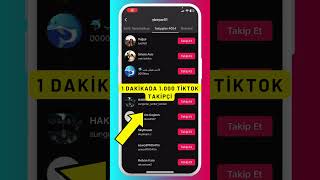 1 Dakikada 1 000 Tiktok Takipçi [upl. by Adnoluy]