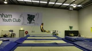 Trampoline Level 1 routine [upl. by Atirma]