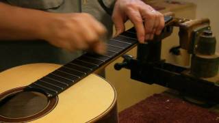 Stringing up a guitar part 1 frets and action [upl. by Oned]