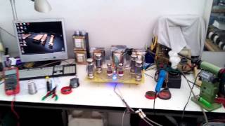 Diy KT120 Push Pull Vacuum tube amplifier [upl. by Eizzo]