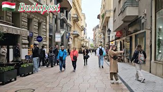 🇭🇺 Budapest Hungary Walk along Vaci Street in Budapest in October [upl. by Paulie]