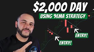 2000 Day Using The 9EMA Strategy  Scalping Option Contracts [upl. by Olocin]