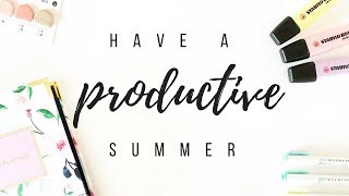 How to have a productive summer  7 productivity tips  studytee [upl. by Freud]