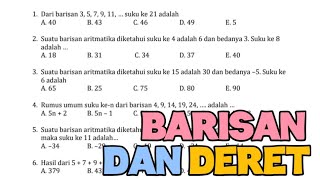 BARISAN DAN DERET ARITMATIKA [upl. by Artina]